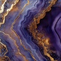 Abstract Purple and Gold Geode Background Texture for Design Royalty Free Stock Photo