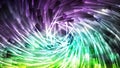 Abstract Purple and Green Random Twirl Striped Lines Background Vector Royalty Free Stock Photo