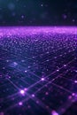Abstract Purple Grid Network: Digital Tech Pattern Data Flow, Portrait Images Generative AI Royalty Free Stock Photo