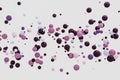 Abstract purple indigo background modern shape object float in