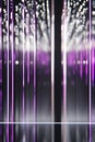 Abstract Purple Light Bars in Darkness, Portrait Images Generative AI Royalty Free Stock Photo