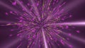 Abstract Purple Light Explosion with Radiant Beams and Sparkling Particles Royalty Free Stock Photo