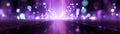 Abstract Purple Light Tunnel with Bokeh Effect Royalty Free Stock Photo