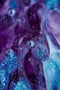 Abstract purple liquid background, paint splash, swirl pattern and water drops, beauty gel and cosmetic texture Royalty Free Stock Photo