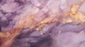 Abstract purple marble texture with golden lines on glossy surface for background or wallpaper presentation. Aspect ratio 16:9.