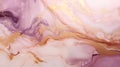 Abstract purple marble texture with golden lines on glossy surface for background or wallpaper presentation. Aspect ratio 16:9.