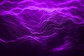 Abstract purple neon light waves background Royalty Free Stock Photo