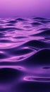 Abstract purple ocean waves reflecting light with smooth ripples Royalty Free Stock Photo