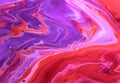 Abstract purple-orange background with iridescent paint. Royalty Free Stock Photo