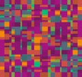 Abstract purple and orange squares pattern Royalty Free Stock Photo