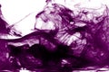 Abstract purple paint splash splash cloud isolated on white background Royalty Free Stock Photo