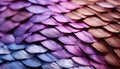 Abstract purple pattern on modern building exterior, shiny metal roof tiles generated by AI Royalty Free Stock Photo