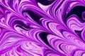 Abstract purple, pink and black paint swirls