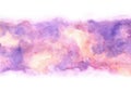 Abstract purple and pink color grunge watercolor. Royalty Free Stock Photo