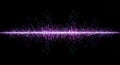 Abstract Purple Pink Sound Wave Visualization Royalty Free Stock Photo