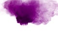 Abstract purple powder explosion on white background. Freeze motion of colored dust splattered Royalty Free Stock Photo