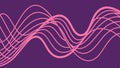 Abstract Purple and Red Zigzag Wave Line Pattern, vector design Generative AI Royalty Free Stock Photo