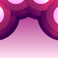 Abstract purple round shapes background