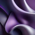 Abstract Purple and Silver Fluid Forms Royalty Free Stock Photo