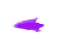 Abstract purple smear for draw isolated on white