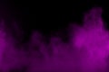 Dramatic purple smoke clouds. Royalty Free Stock Photo