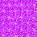 Halloween Purple Cobwebs Seamless Pattern Royalty Free Stock Photo