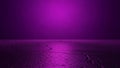 Abstract purple studio background with cracked textured floor and gradient light Royalty Free Stock Photo