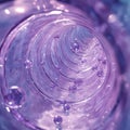 Abstract Purple Swirl Visualization with Bubbles and Light Reflections Royalty Free Stock Photo
