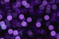 Abstract purple violet christmas bokeh lights background Royalty Free Stock Photo