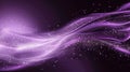 Abstract Purple Wave on Dark Background