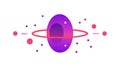 Abstract purple wormhole: cosmic travel and quantum physics, vector design Generative AI Royalty Free Stock Photo