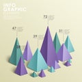 Abstract pyramid chart infographics