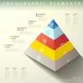 Abstract pyramid infographics