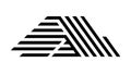 Abstract Pyramid Line Pattern, Geometric Architecture Design Element, vector design Generative AI Royalty Free Stock Photo
