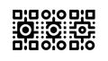 Abstract QR Code Pattern, Digital Data Matrix, vector design Generative AI Royalty Free Stock Photo