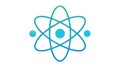 Abstract Quantum Atom: Modern Scientific Icon, vector design Generative AI Royalty Free Stock Photo