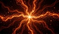 Abstract quantum computing visualization with flowing energy patterns, innovation