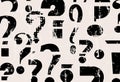 Abstract question mark background
