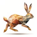 Abstract rabbit with simplified tail design