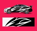 Abstract Racing graphic vector for sport car wrap design