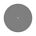 Abstract Radial Circular Concentric Zig Zag Lines Pattern