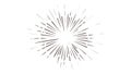 Abstract Radial Exploding Lines Vector Effect, vector design Generative AI Royalty Free Stock Photo