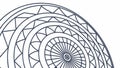 Abstract radial geometric pattern, intricate angular design, vector design Generative AI Royalty Free Stock Photo