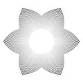 Abstract Radial Halftone Geometric Dots Pattern