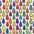 Abstract rain with colorful stylized drops