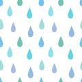 Abstract rain seamless pattern