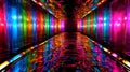 Abstract rainbow acrylic water color pathway background