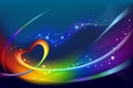 Abstract rainbow background