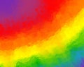 Abstract rainbow background with blurred glass texture and bright colors