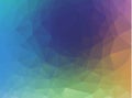 Abstract rainbow background consisting of colored triangles. Abstract Triangle shape background pastel color. Abstract Dark brown Royalty Free Stock Photo